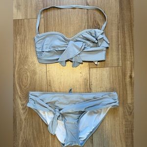 Antonio Melani | Gray Ruffle Two Piece Swimsuit | Size M (172)